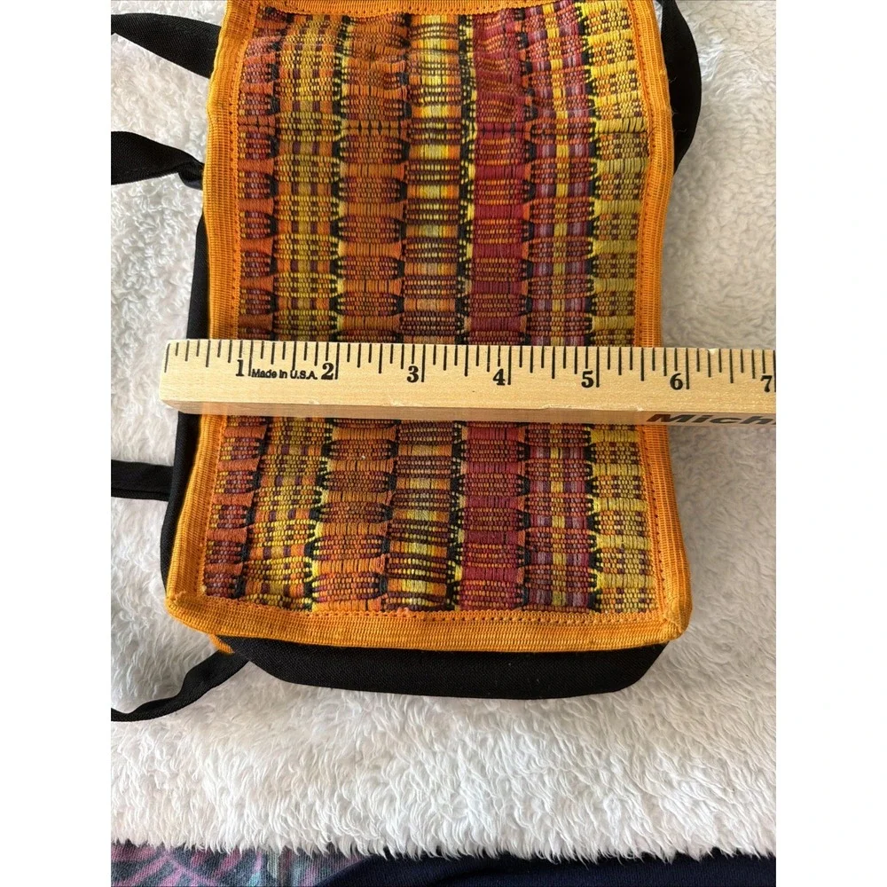 Colorful Woven Crossbody Bag Boho Festival Travel Purse Multi Pocket Bohemian
